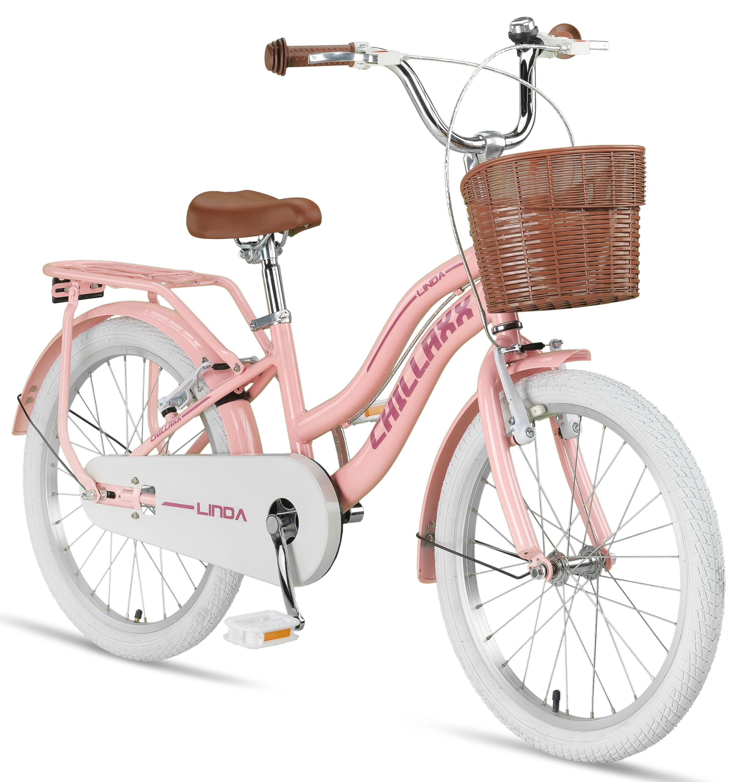 Chillaxx Bici Linda Premium per bambini City Bike da 20 pollici, per ragazze, ragazzi, olandese City Bike per bambini, adatta per 6,7, 8, 9, 10, 11 anni