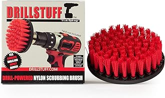 Power Scrub Brush - Remove Algae, Mold, Mildew, and Moss - Concrete Pools, Bird Baths, Garden Fountains, Statues - Deck Brush- Granite, Marble Cleaner - Garden Fountains - Monuments and Headstones
