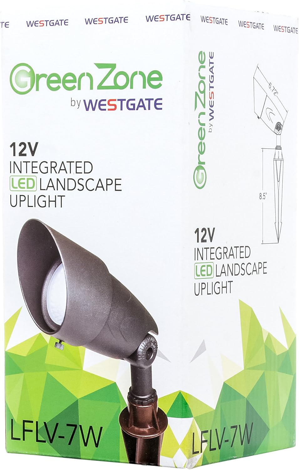 Westgate Lighting LED Outdoor Landscape Garden Lights - Cast Aluminum Housing - Waterproof - UL Listed DLC Approved – Underground IP67(7W 5000K Bronze)