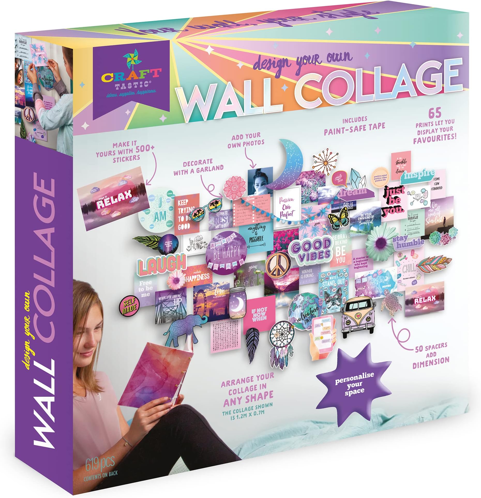 PlayMonster AW108 Design Your Own Wall Collage, Multi for 8 Years+