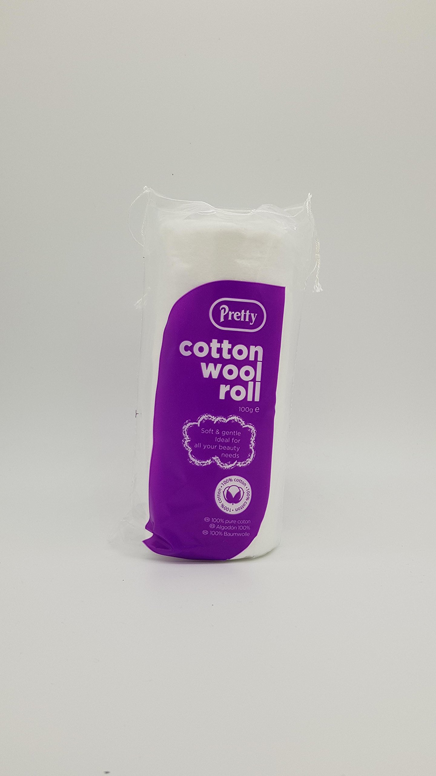 Holland Plastics Original Brand Pretty Cotton Wool Roll 100g **100% pure cotton**
