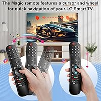 Vista 4 de AN-MR24gn-Mágico-para-LG-Smart-TV-Control-Remoto-de-Voz-Reemplazo Universal Compatible con LG OLED Webos Thinq Nano Cell Servicio de Televisores