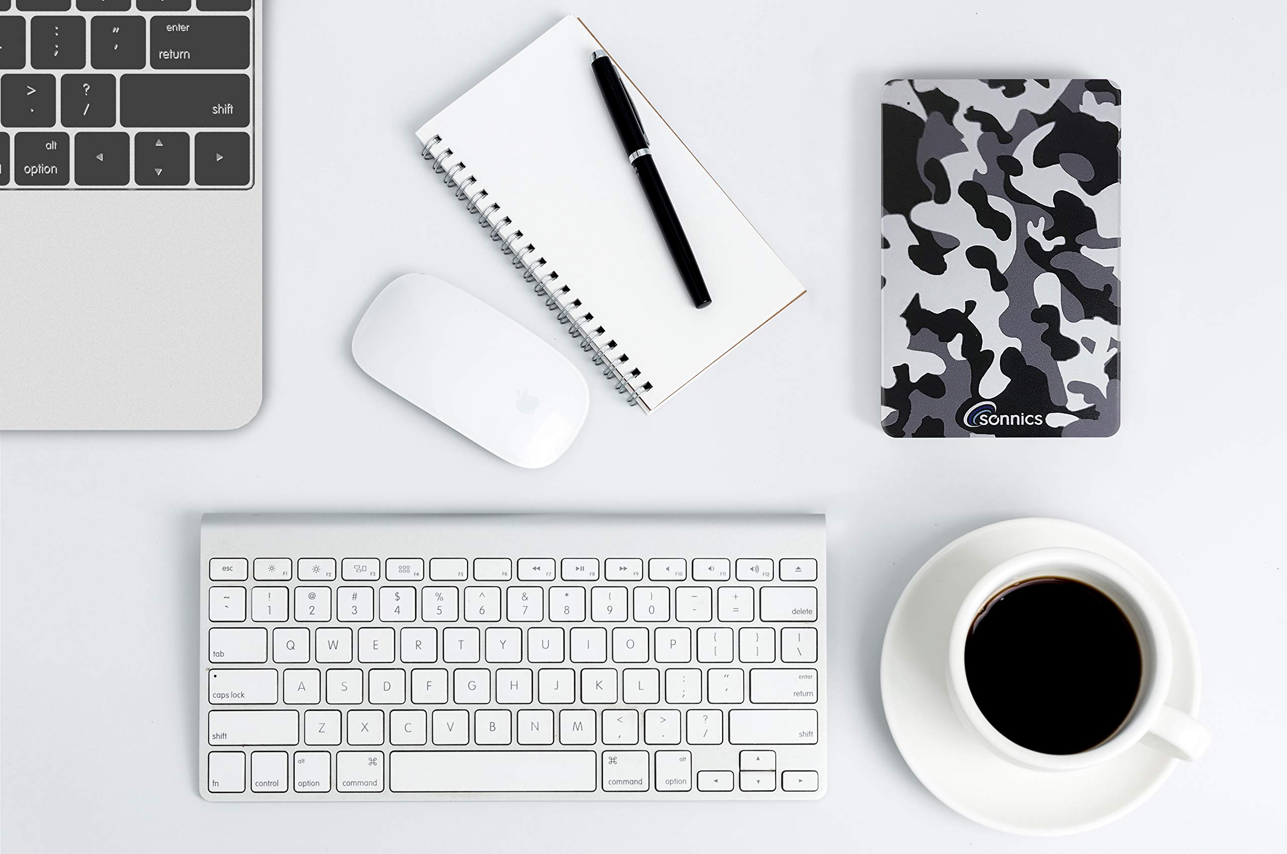 Sonnics 500GB Grigio mimetico hard disk esterno portatile USB 3.0 Super velocità di trasferimento per uso con Windows PC, Mac, Xbox One e PS4 - 4