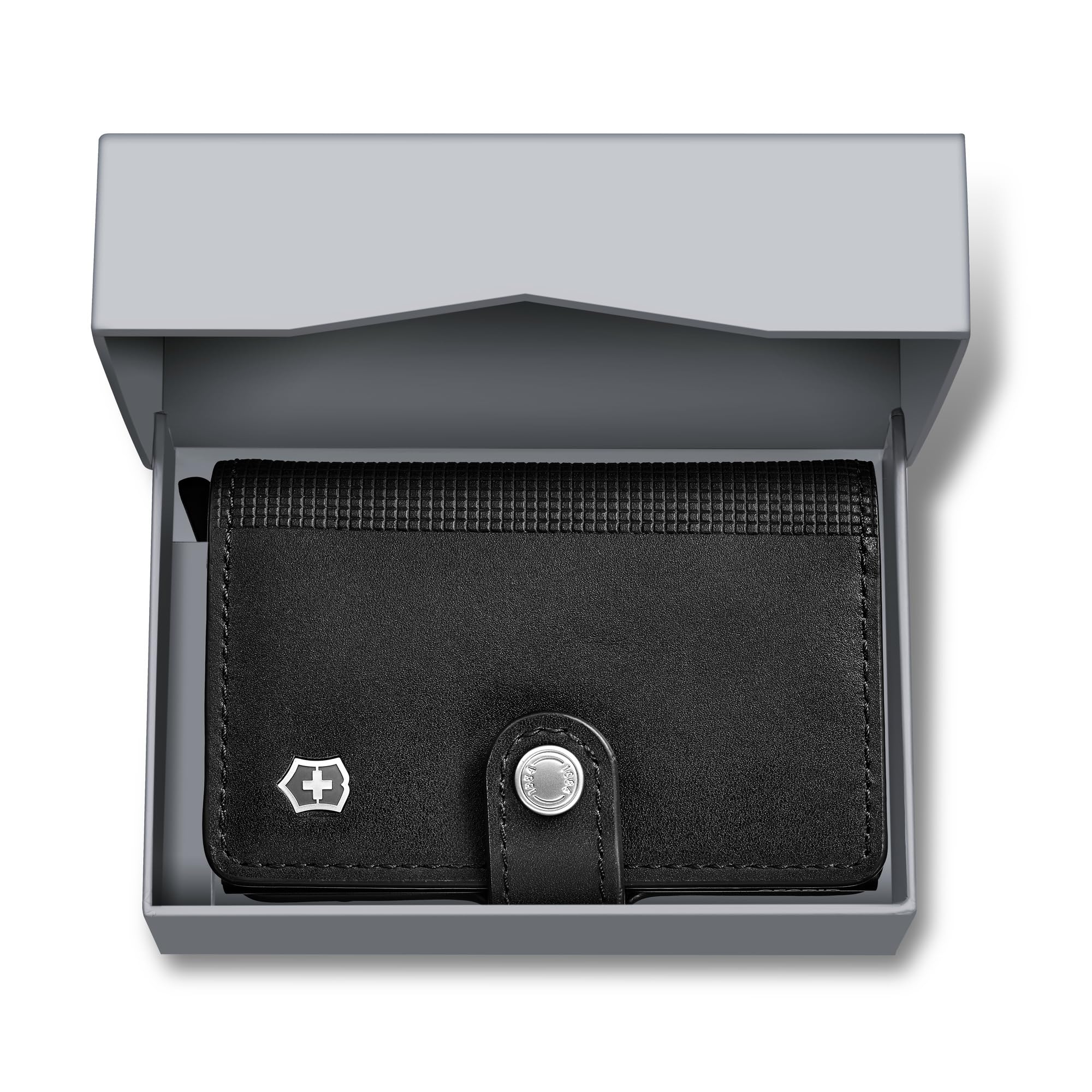Victorinox Altius, Cartera de Piel para Tarjetas, Cartera con protección RFID, Swiss Made, Tarjetero, Negro