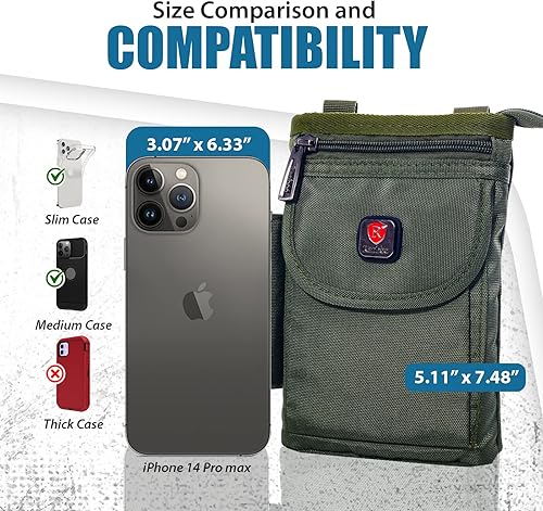 Miniatura 2 de Funda de teléfono para iPhone 13 Pro Max 12 Pro Max Samsung Galaxy S22 Ultra Note 20 Ultra Moto G Stylus 5G con correa de hombro con clip para