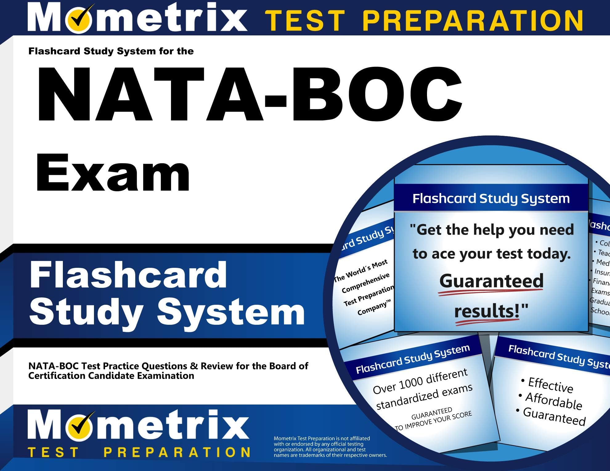 Flashcard Study System for the NATA-BOC Exam: NATA-BOC Test Practice Questions & Review for the Board of Certification Candidate Examination (Cards)