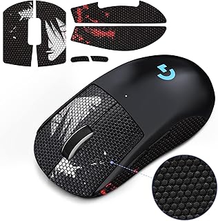 JINGDU Mouse Grip Tape Compatible with Logitech G Pro X Superlight Wireless, Anti-slip Mouse Sticker for GPW X Superlight Gaming Mouse, Grip Sticker for G Pro X Wireless Mouse,Face