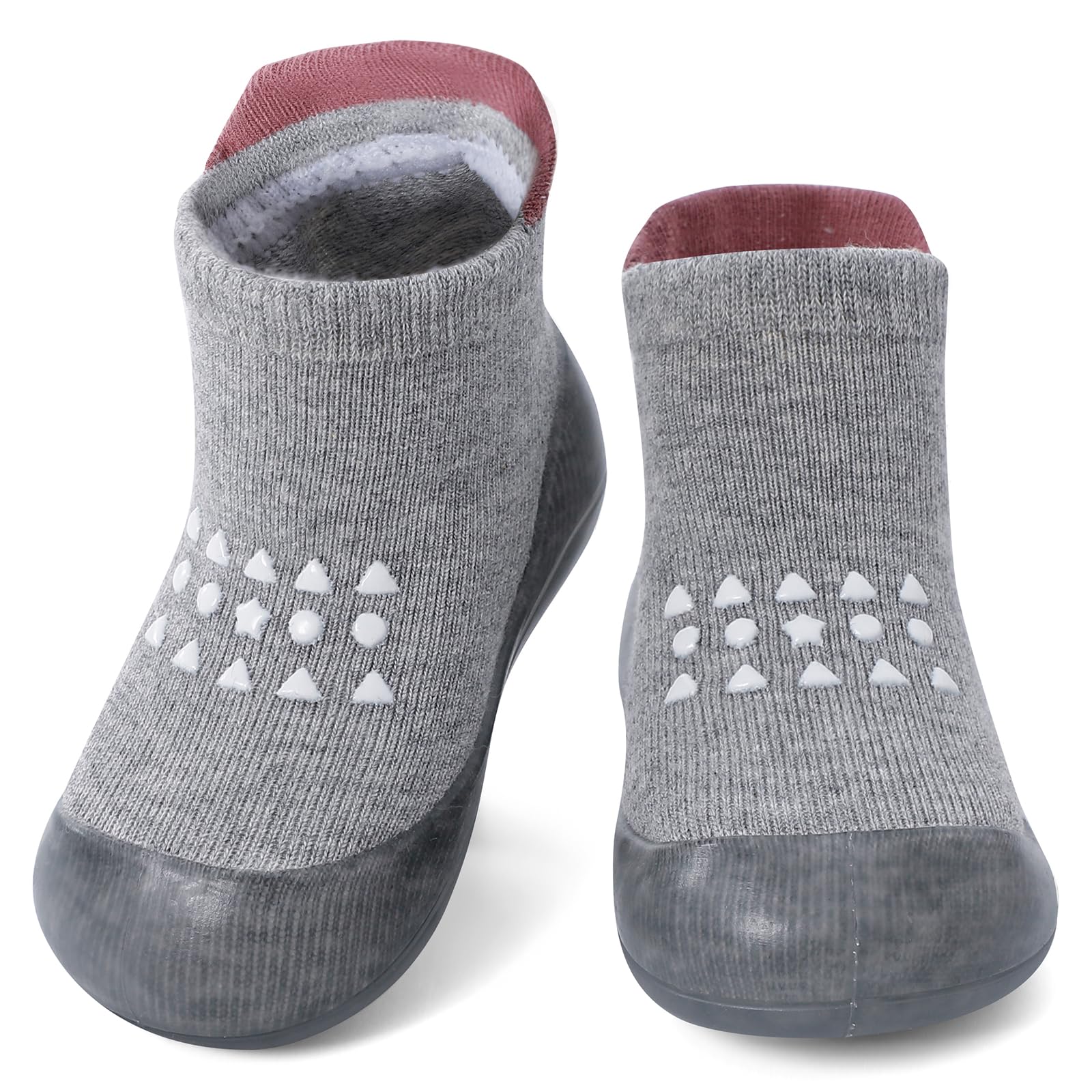 MASOCIO Baby Boys Girls Sock Shoes Toddler First Walking Shoes Soft Rubber Sole Non Slip Sock Shoes — view 13