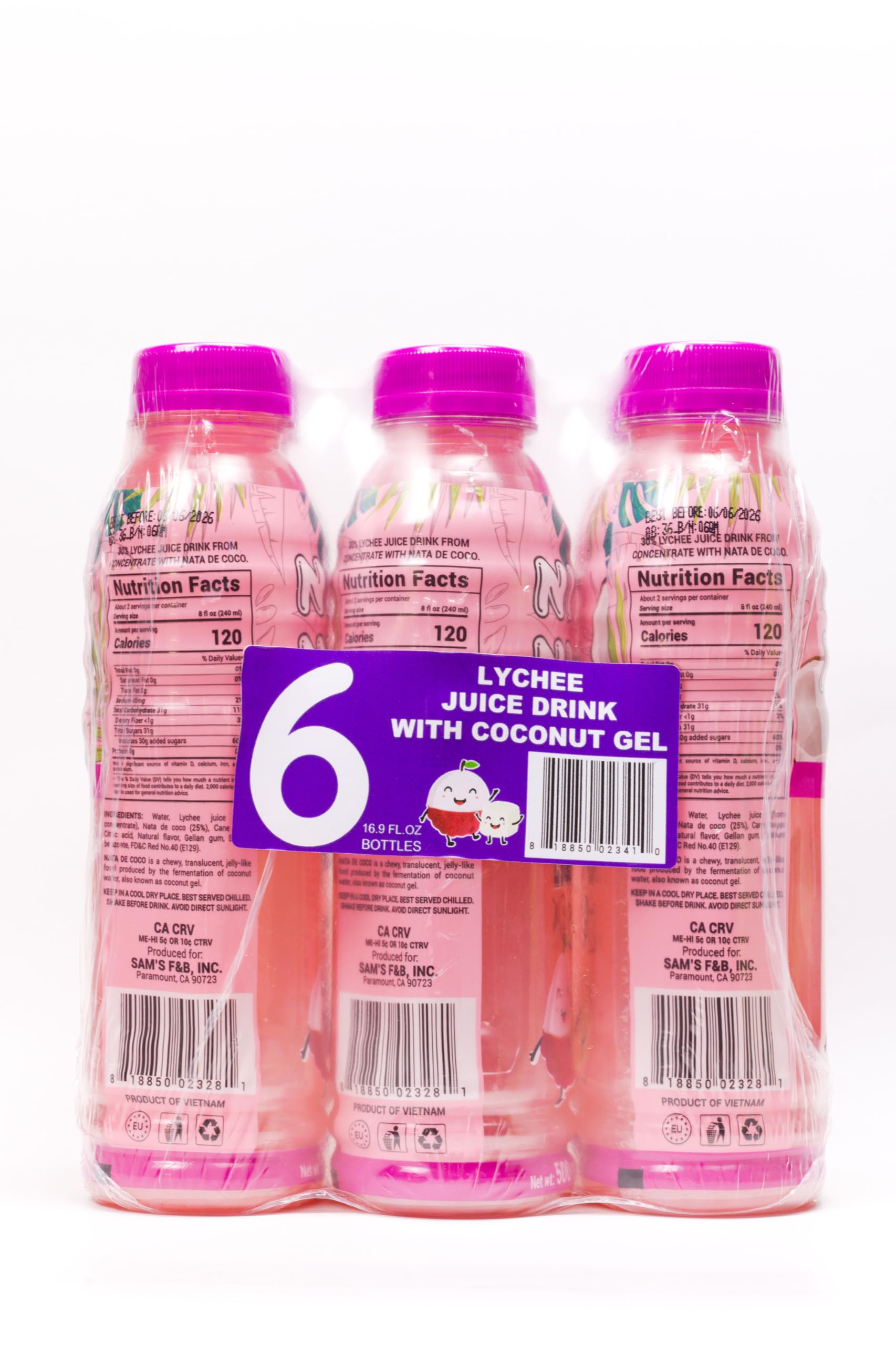 Amazon.com : Niconico juice drink with nata de coco 30% fruit