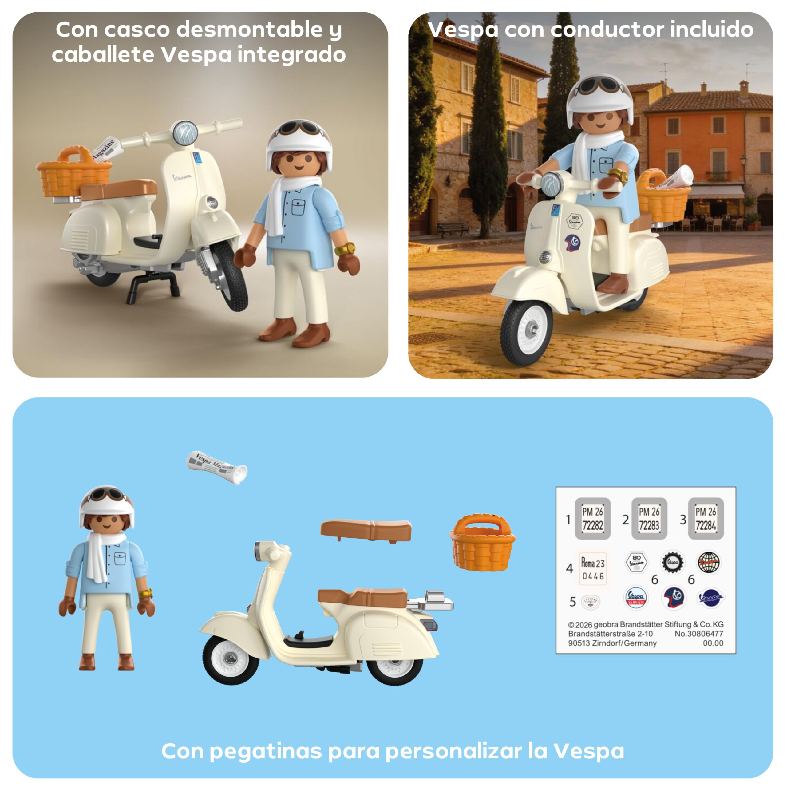 PLAYMOBIL | Vehículos | 80 años de Vespa: Estilo clásico