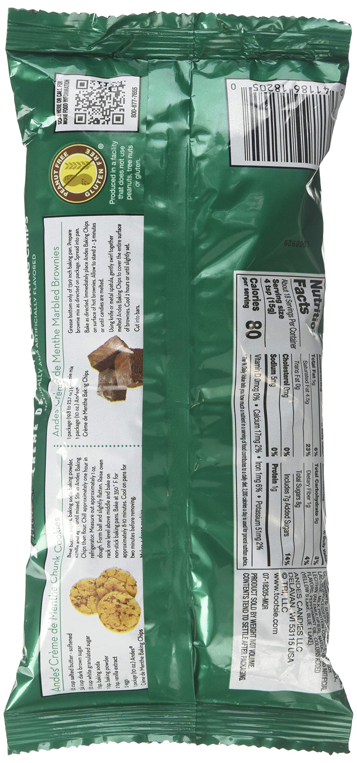 Amazon.com : ANDES Creme De Menthe Baking Chips, Mint, 10 Oz (12