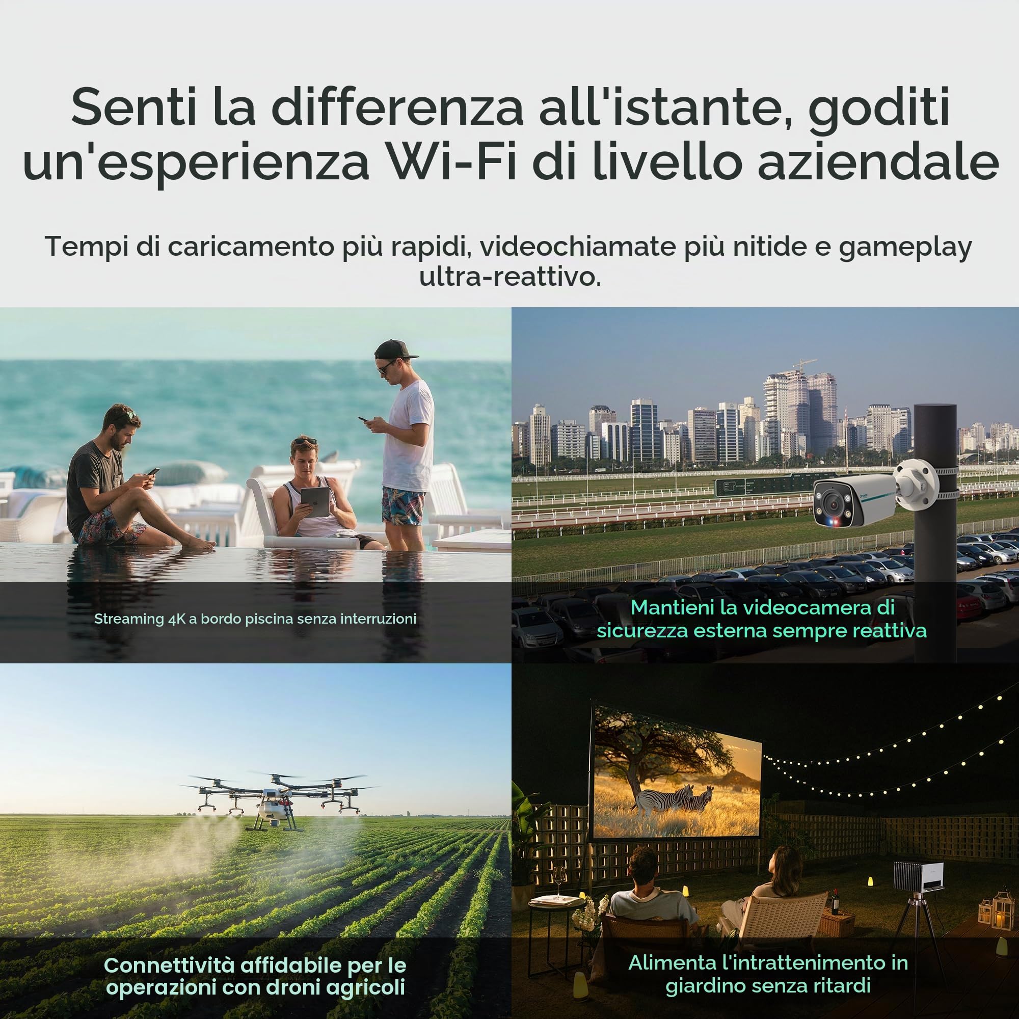 TP-Link Omada Punto di accesso esterno a lungo raggio - Prolunga WiFi universale compatibile con WiFi 6 AX1800 a doppia banda, fino a 3200 m², alimentato da PoE, IP65 resistente alle intemperie