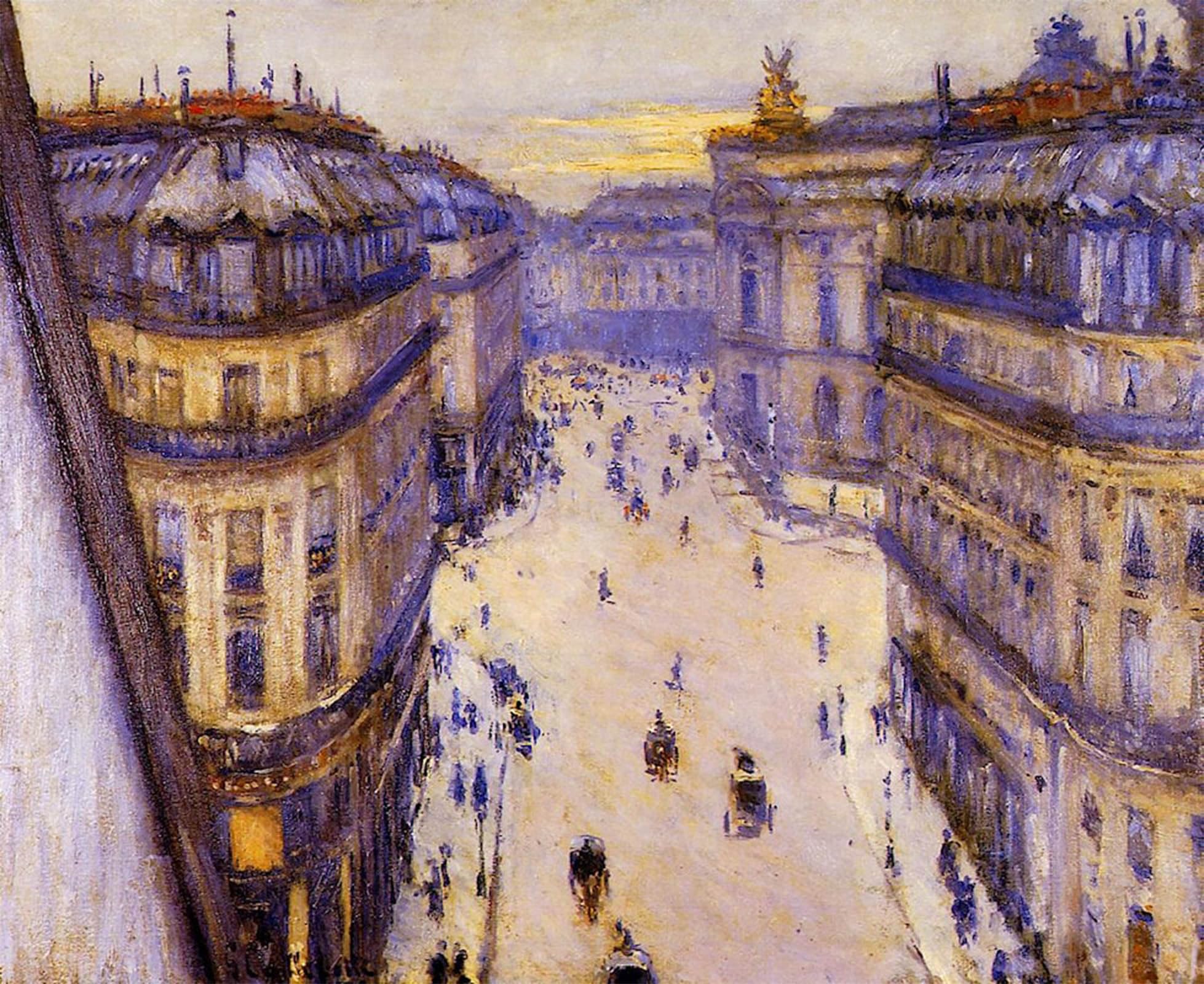 POSTERIIk Famous Print Pop Art Wall Art Graffiti Rue Halevy Seen From the Sixth Floor by Gustave Caillebotte Art Prints for Home Decor 60x90cm