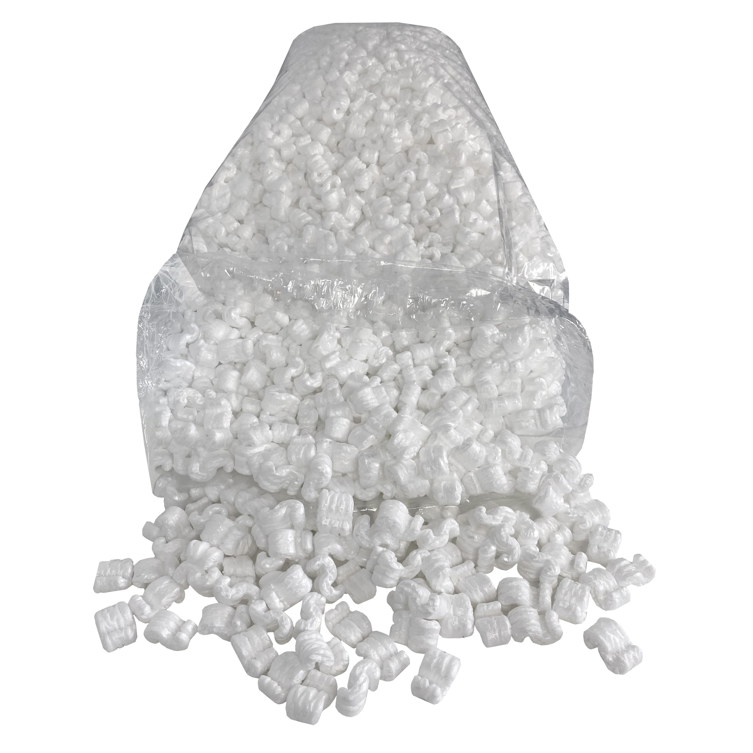 White Packing Peanuts, 3.5 Cubic Feet, S Shaped Cushion For Shipping, Storage & Void Filling, Regular Packing Peanuts, S Shaped