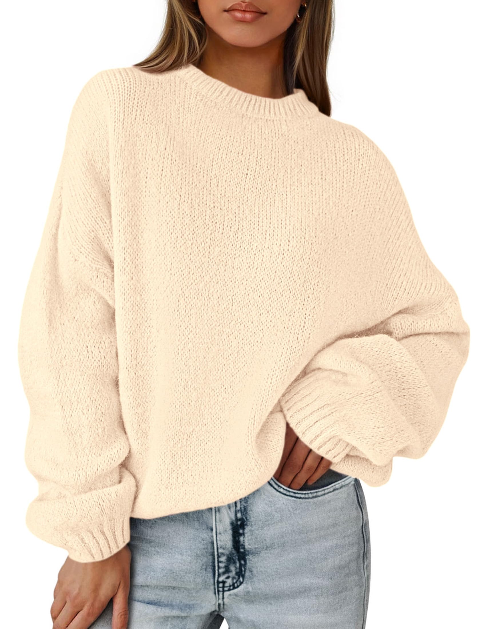 PRETTYGARDEN Womens Fall Oversized Sweaters Dressy Casual Long Sleeve Chunky Knit Winter Pullover Tops 2026 Holiday Outfits