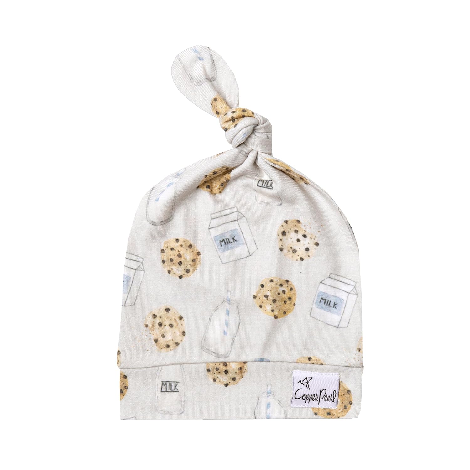 Copper Pearl Baby Beanie Hat Top Knot Stretchy Soft Chip : Clothing, Shoes & Jewelry