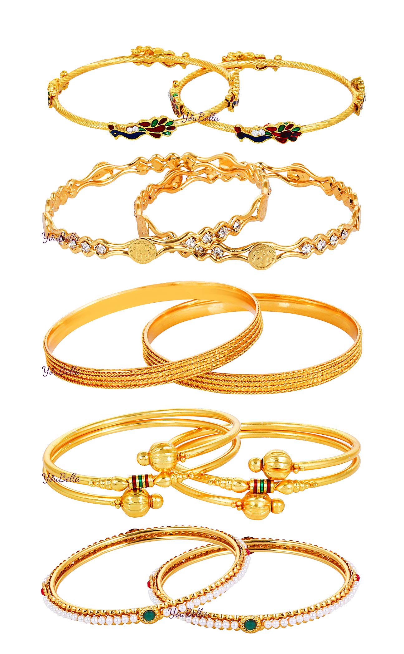 YouBella Bangles for Women Stylish Traditional Bangles Combo for Women and Girls (2.4) (B07P5KZJMR) Amazon Price History, Amazon Price Tracker
