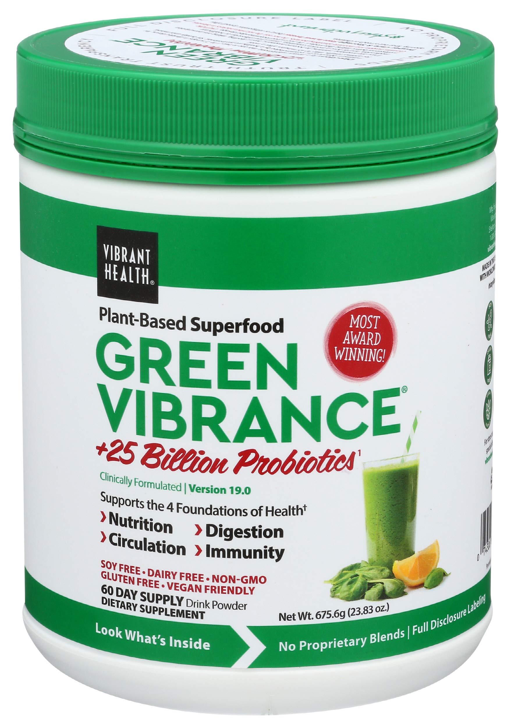 Photo 1 of VIBRANT HEALTH Green Vibrance Powder, 23.83 OZ