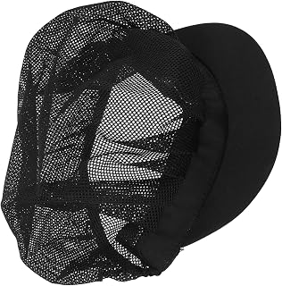HEMOTON Mesh Chef Hat Elastic Chef Beanie Cap Chef Cooking Hats Working Caps Food Service Hair Nets Adjustable Mesh Cap