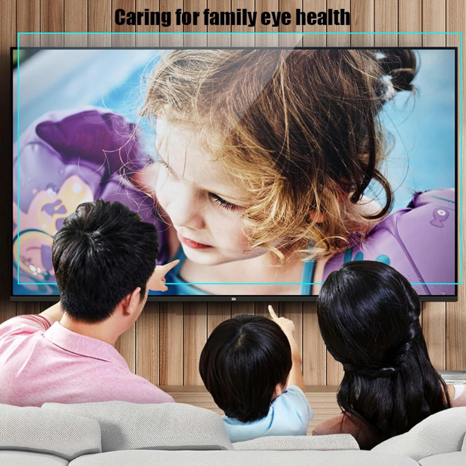 Protectores de pantalla de TV Protector de pantalla de TV anti UV para 32-75 pulgadas, filtro de luz azul/antiarañazos/película esmerilada de pantalla antihuellas para TCL, Samsung, pantalla curva /