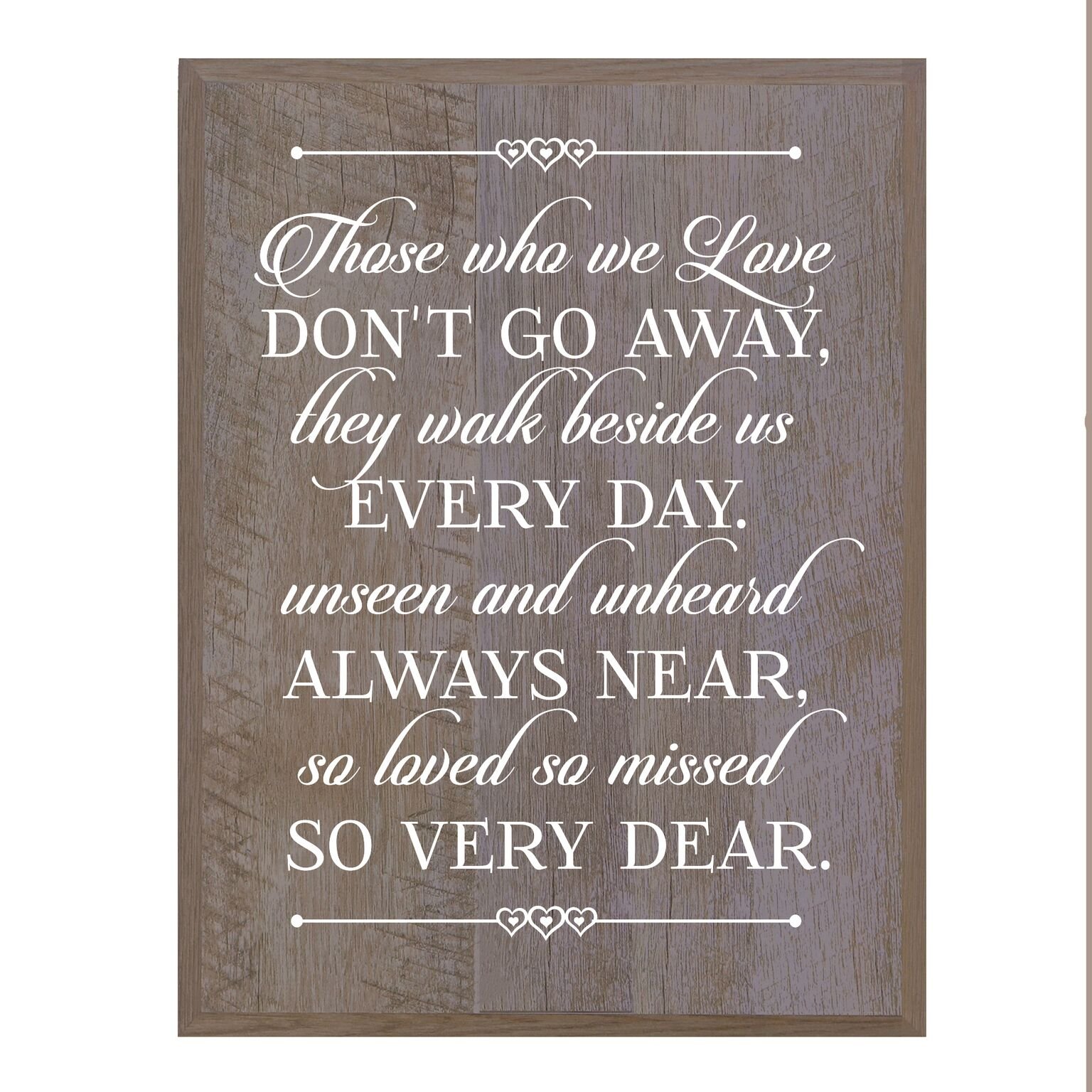 LifeSong Milestones Personalized Wooden Wall Plaque Bereavement Keepsake in Remembrance of Loved One Condolence Funeral Gift 8x10 Those Who We Love