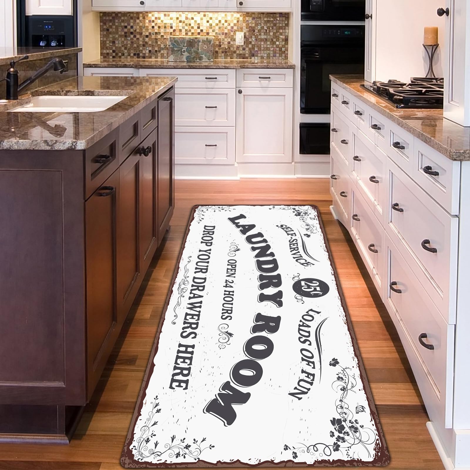 Amazon.com: Zoke Laundry Room Rug Runner Stylish Non-Slip Laundry