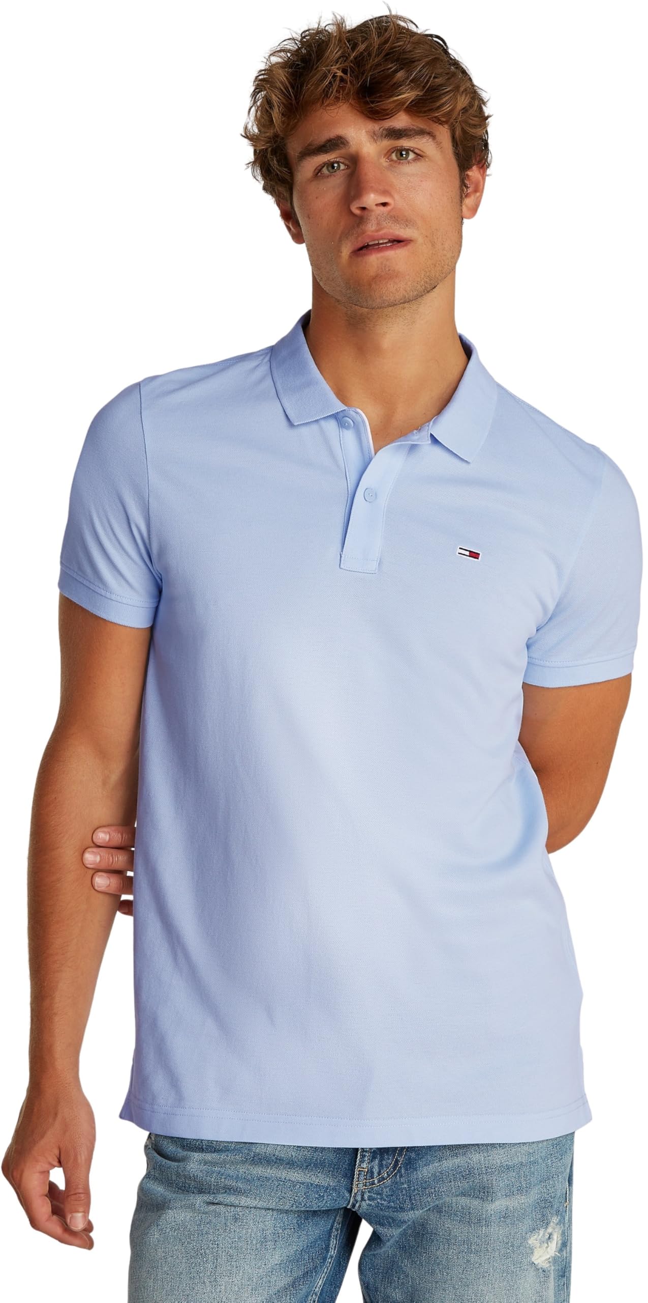 Tommy Jeans TJM Slim Placket Polo EXT S/S Polo Men's