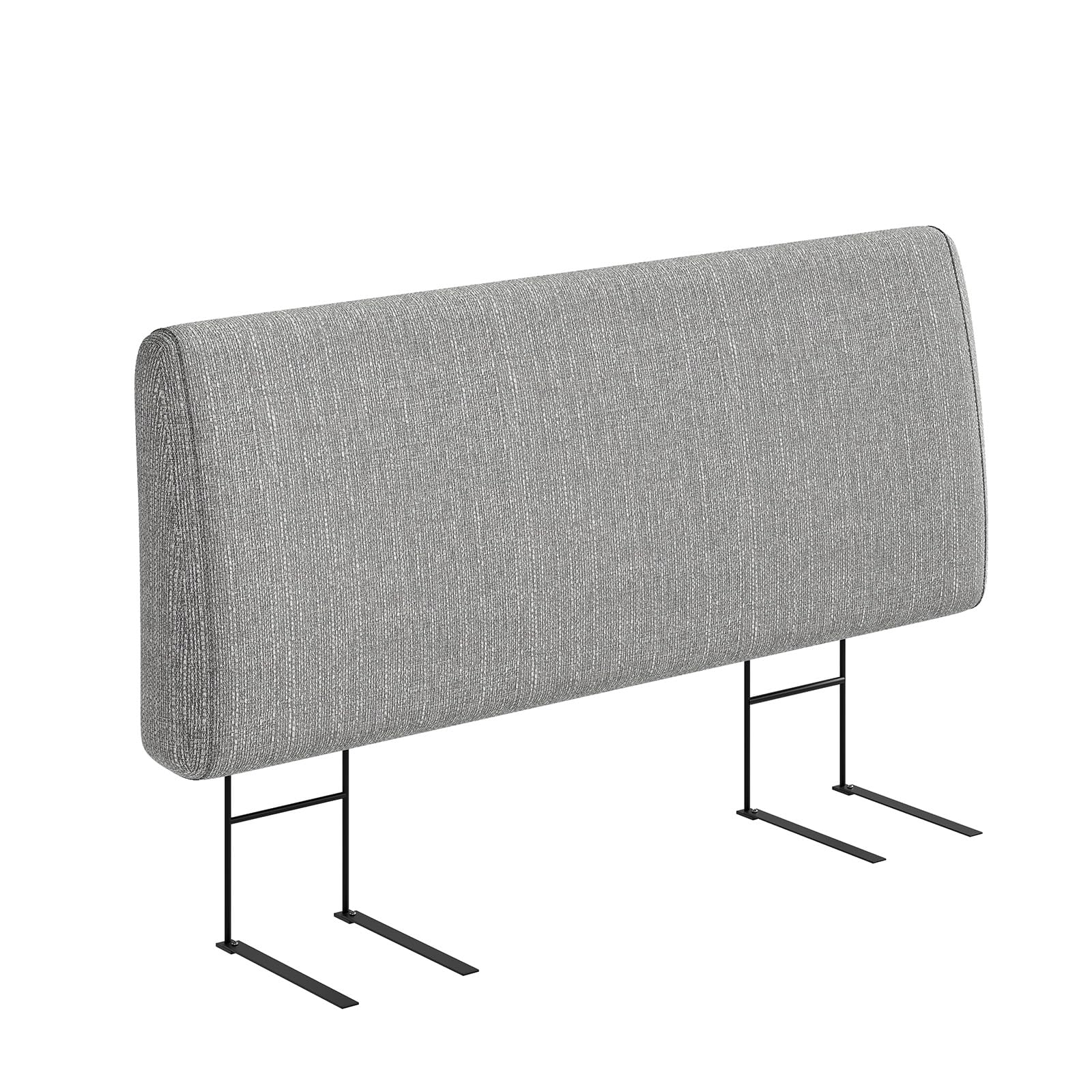 Pinmoco 4.7” Headboard Only for Queen Size Bed, No Drill Needed, Gray