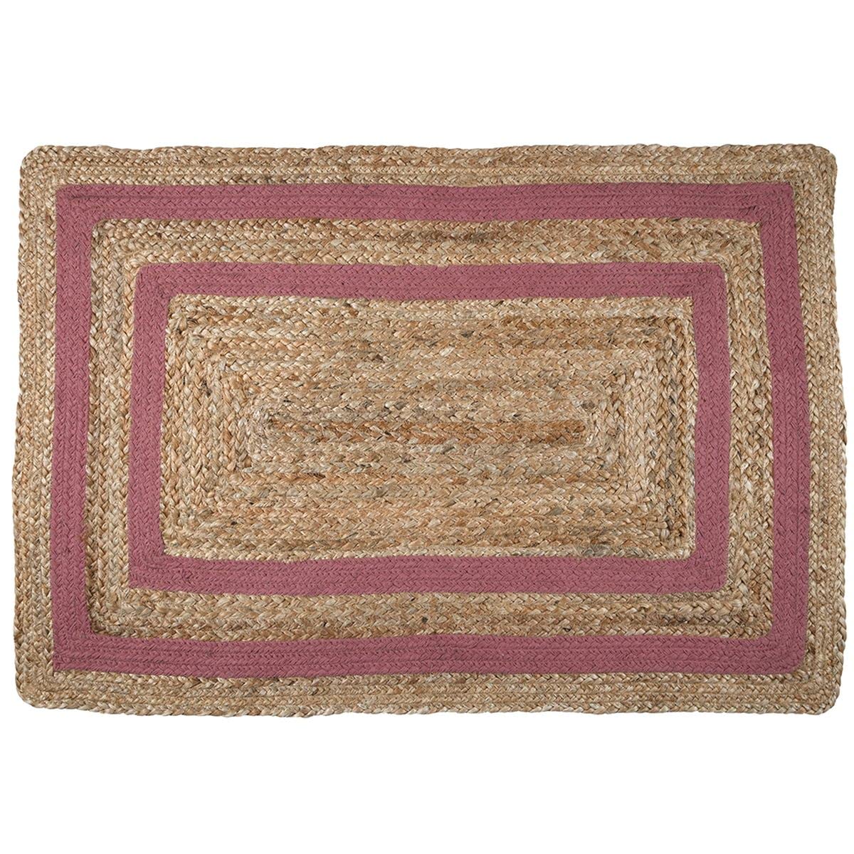 Tapis en jute Berry Stof 60x90 la finesse du tressage végétal de qualité