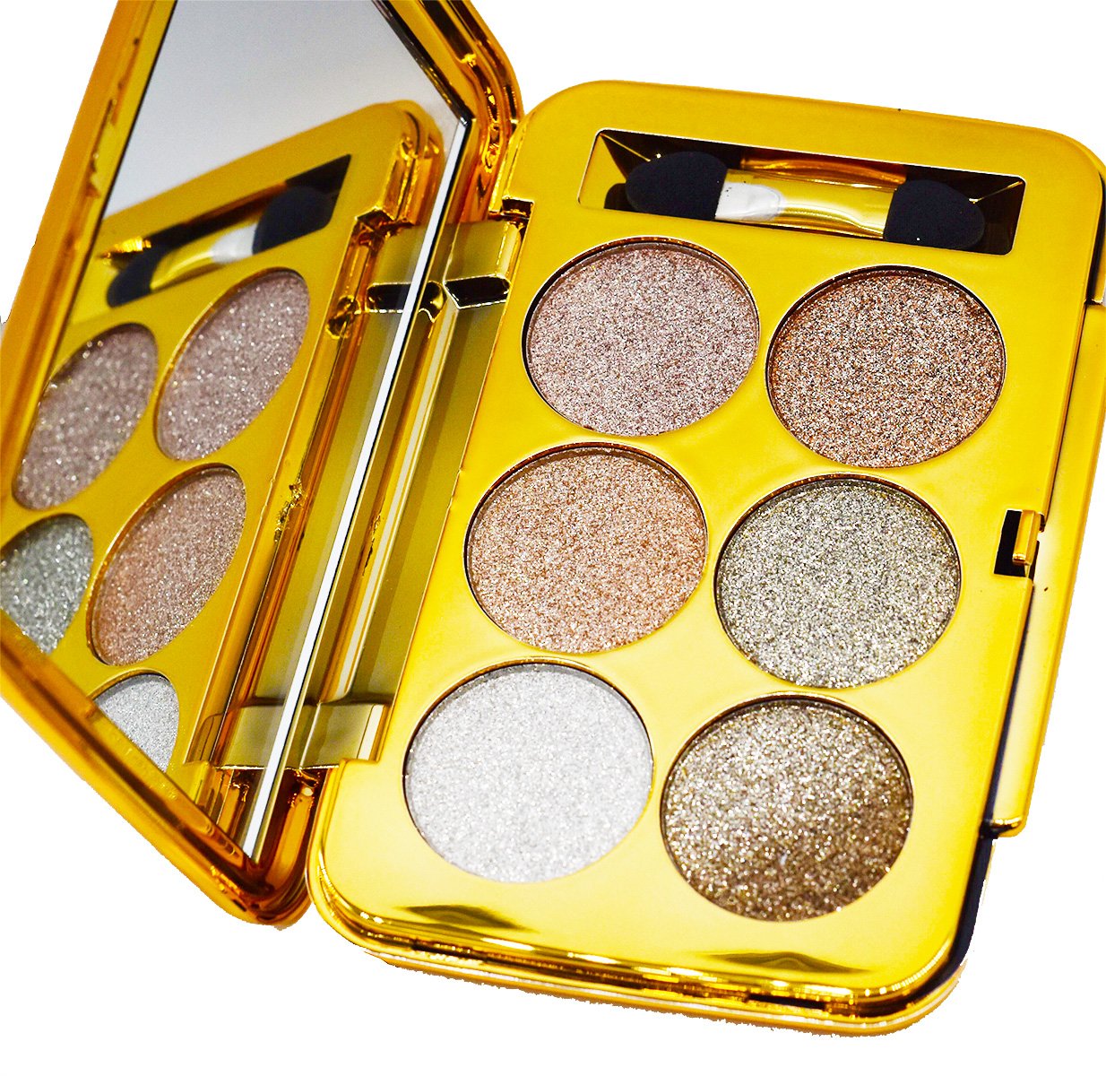 Glitter Eyeshadow Palette, Pigmented Mineral Pressed