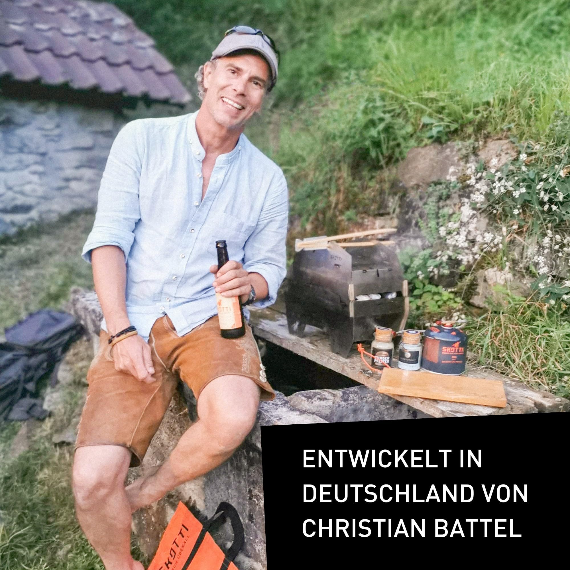 SKOTTI Gaskartusche, EN 417 Gaskartusche mit Protan-Butan Gemisch, Ideal für Gasgrills und Campingkocher mit EN 417 Schraubventil, Gaskartuschen Grill, Camping Grill Gaskartusche