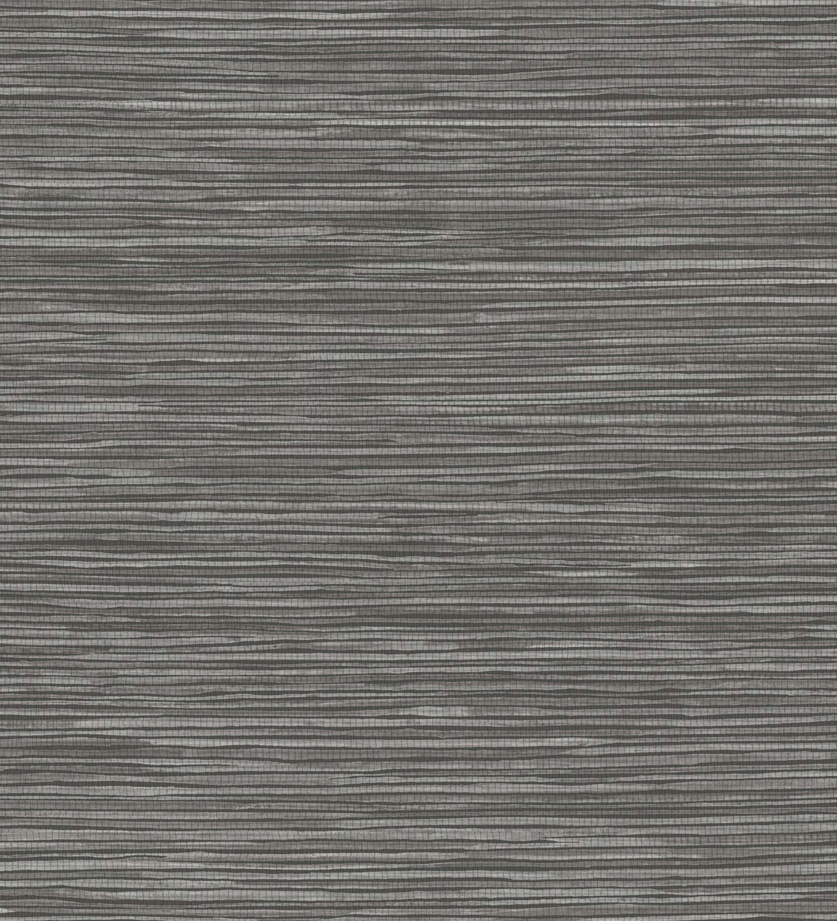 GAULAN 681835 - Carta da parati in vinile ecologico texture fibra di canapa sfondo grigio scuro per pareti soggiorno cucina bagno corridoio mobile sala - Rotolo di 10 m x 0,52 m