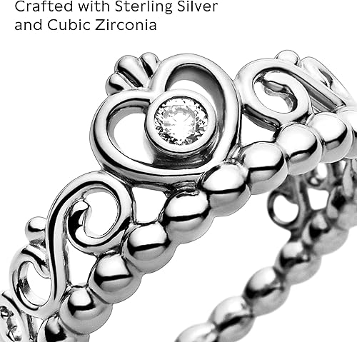 Miniatura 4 de Pandora Joyería  Tiara de princesa corona de circonita cúbica  Regalo para ella  Plata de ley Metal circonita