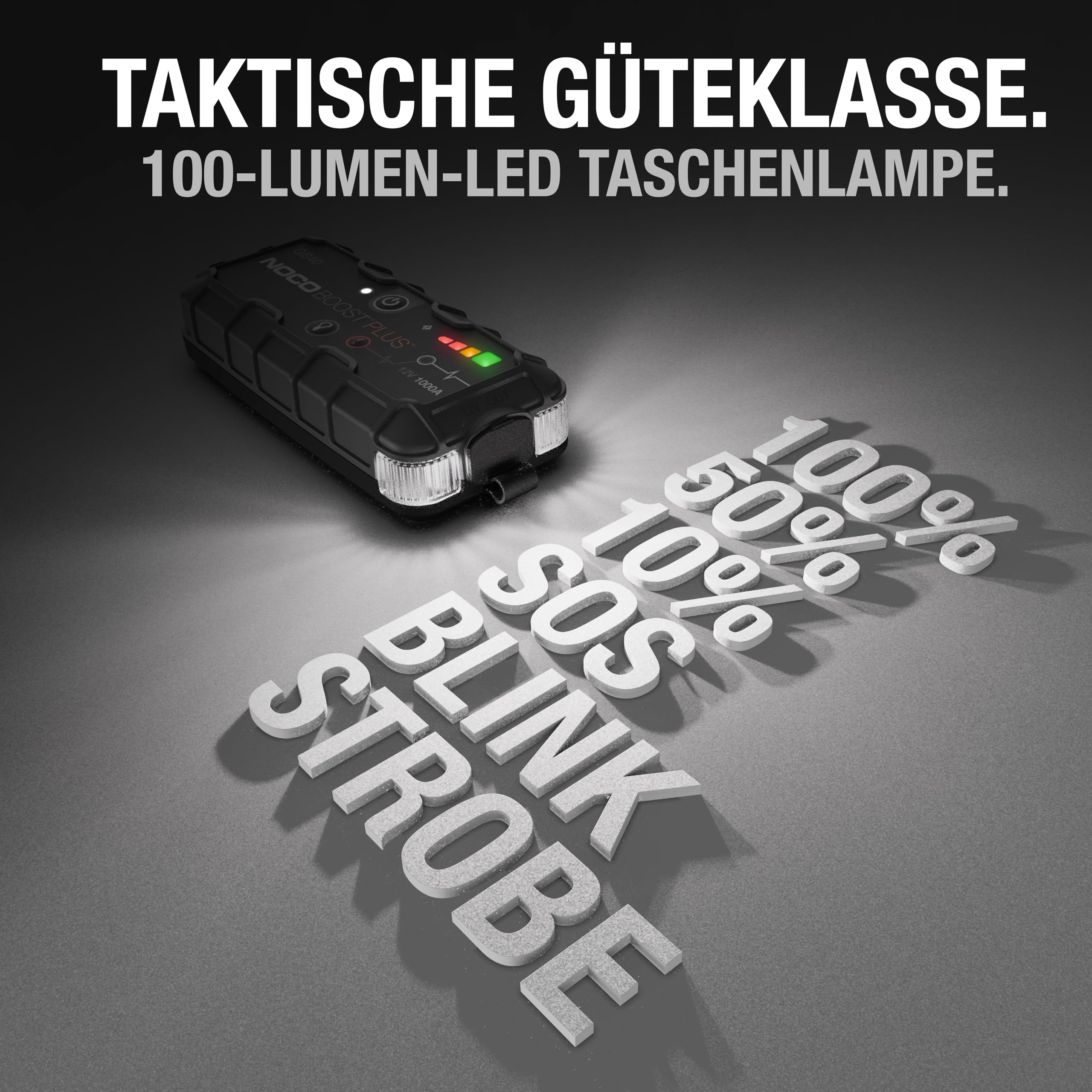NOCO Boost GB40 1000A UltraSafe Starthilfe Powerbank 12V Lithium-Starthilfegerät Tragbarer Booster