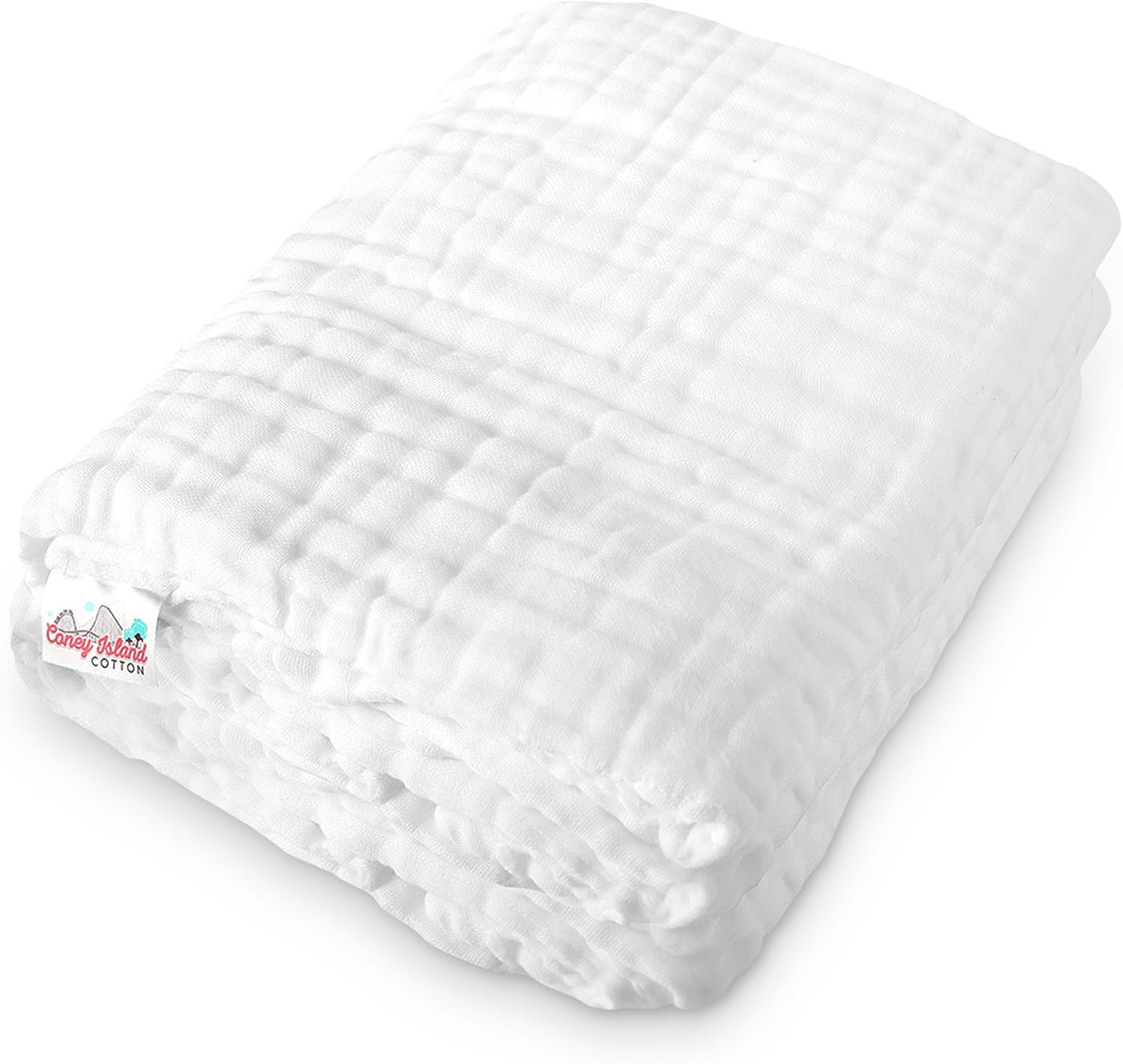 white muslin blanket