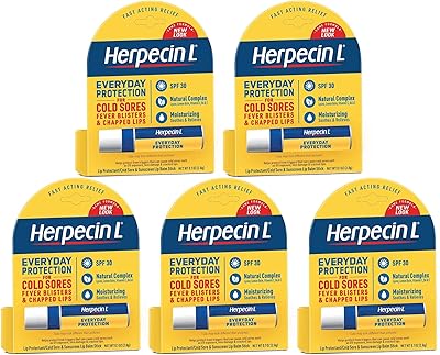 Herpecin L SPF 30 Lip Protectant 0.1 OZ 5 Pack