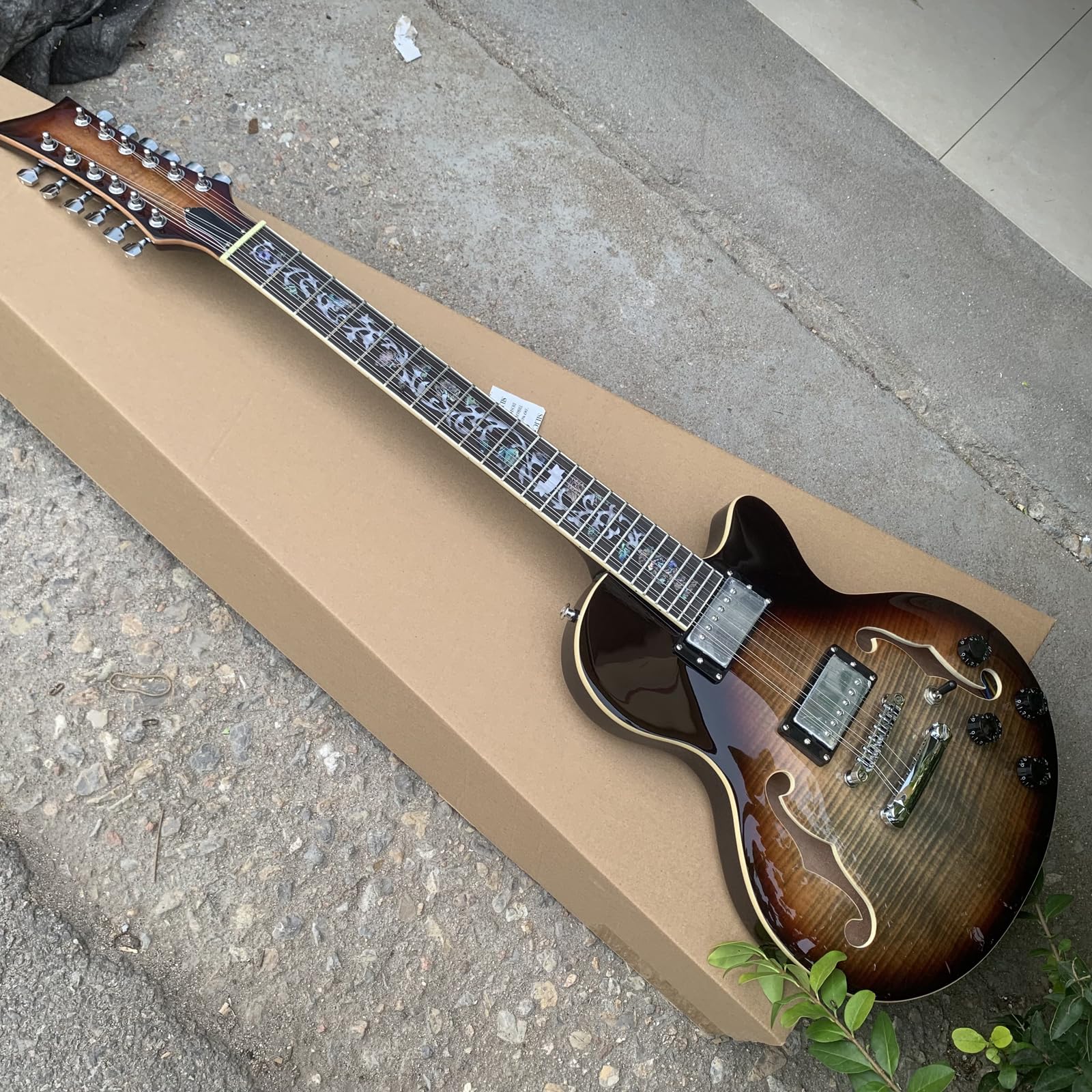 ギターボディ Amazon.com: Dean ZX Electric Guitar, Trans Brazilia
