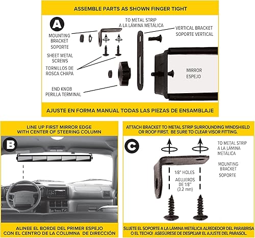 Miniatura 4 de Rally Panoramic espejo retrovisor de 5 paneles 91515