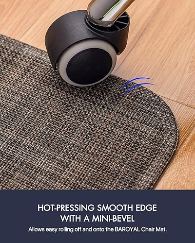 Miniatura 6 de Tapete para silla de oficina para suelo de madera dura debajo del escritorio, alfombrilla para silla rodante para suelo de maderaazulejos,