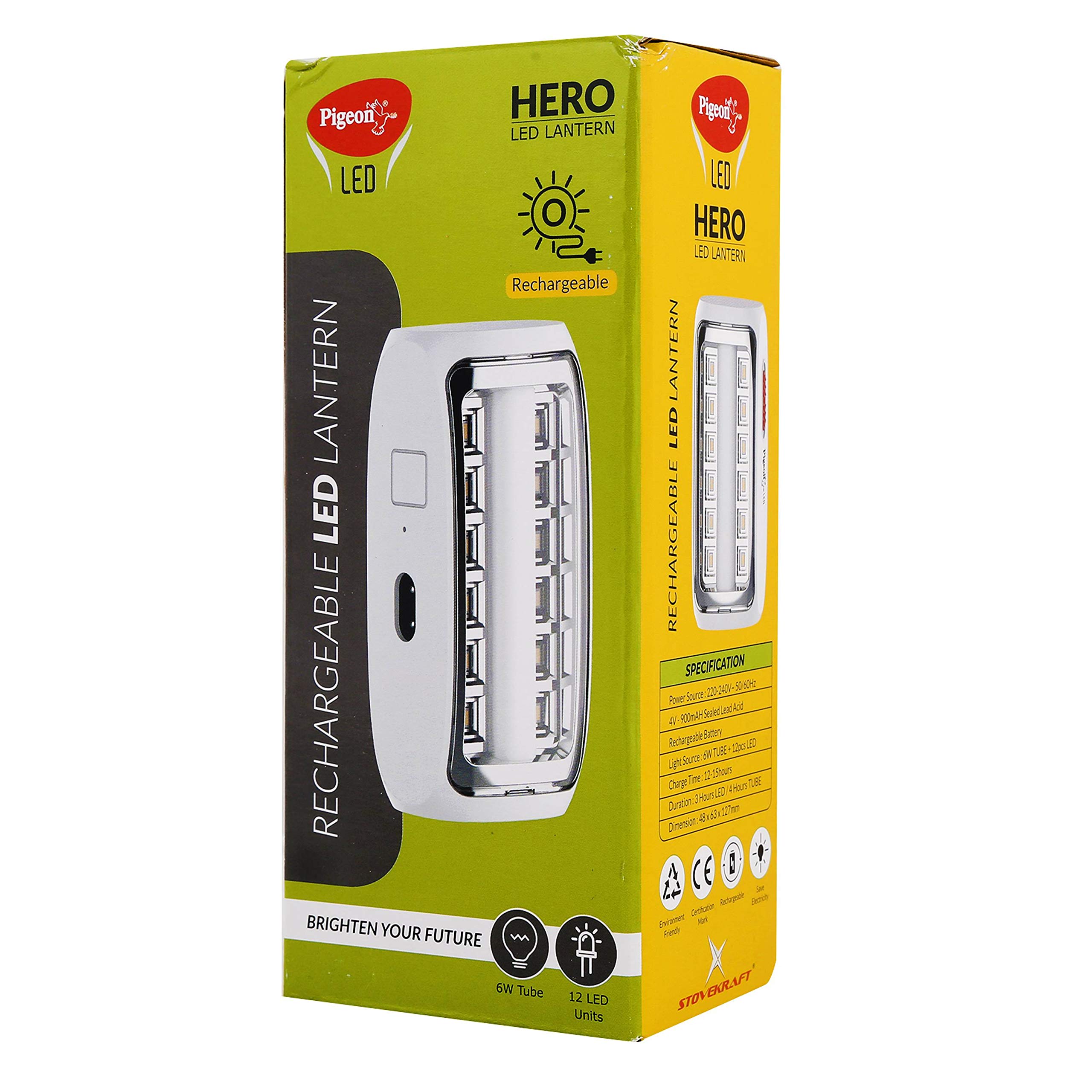 Pigeon Hero Multiutility LED Rechargeable Lantern (White, 6W) (B07Z61J24C) Amazon Price History, Amazon Price Tracker