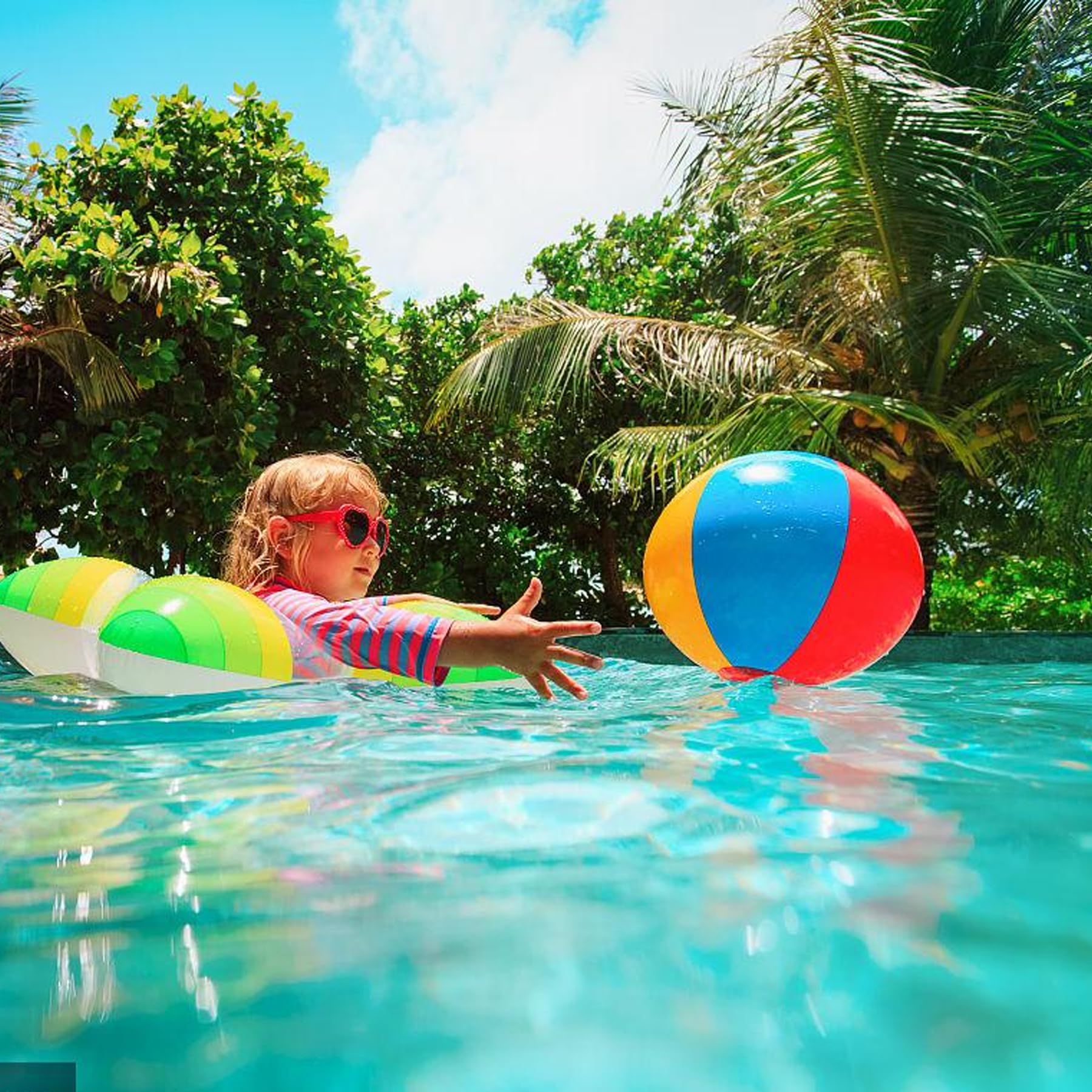 6 Pièces Ballon de Plage Gonflable, Coloré Ballon Gonflable Piscine, Enfants et Adultes, pour Jouets de Plage, Cadeaux de Fête, Activités d'été en Plein Air Fête à la Plage