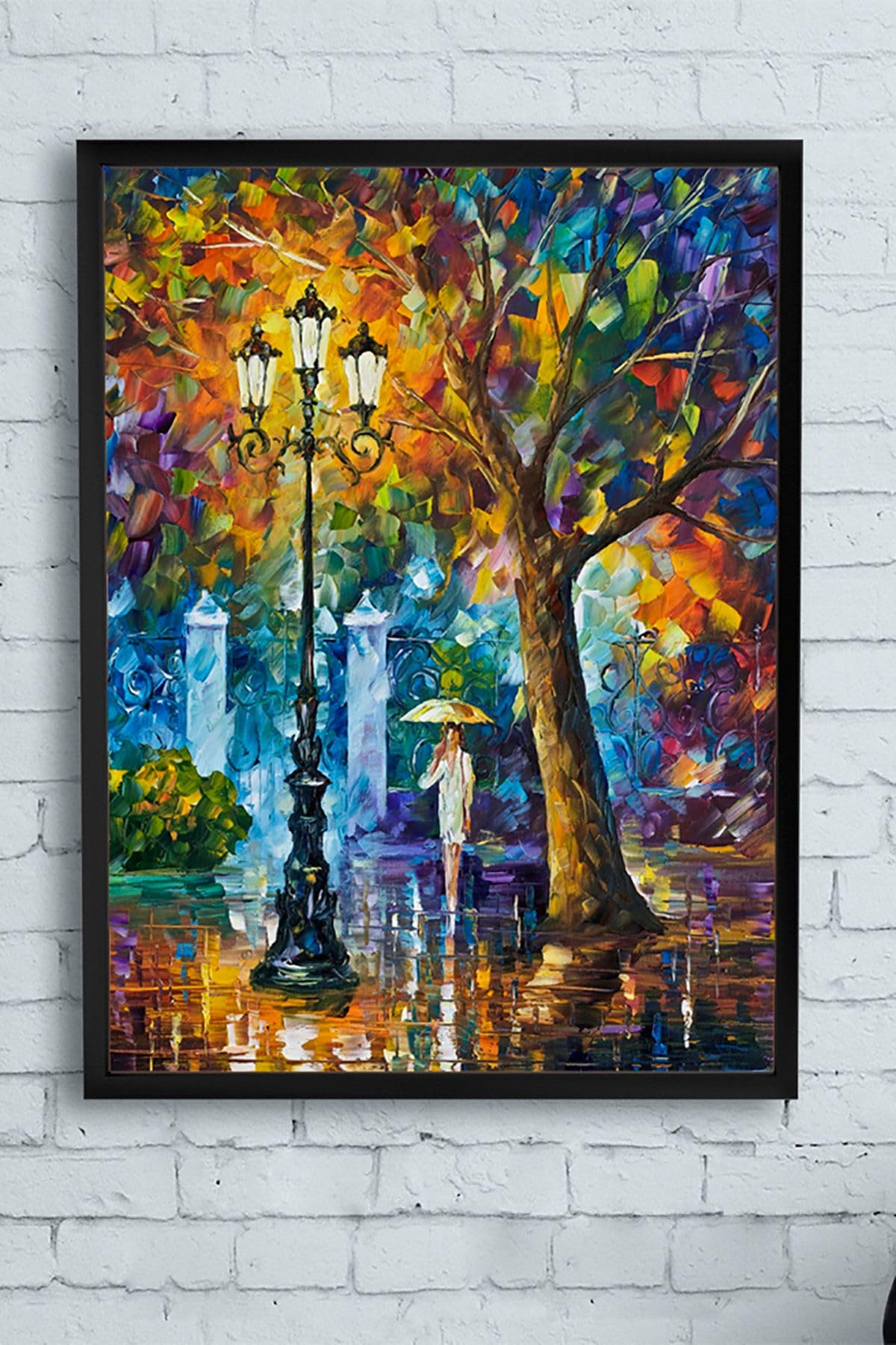 Postermanya (pster13901) Yalnız Kadın Sanatsal Çerçeveli Tablo (30 X 40cm)