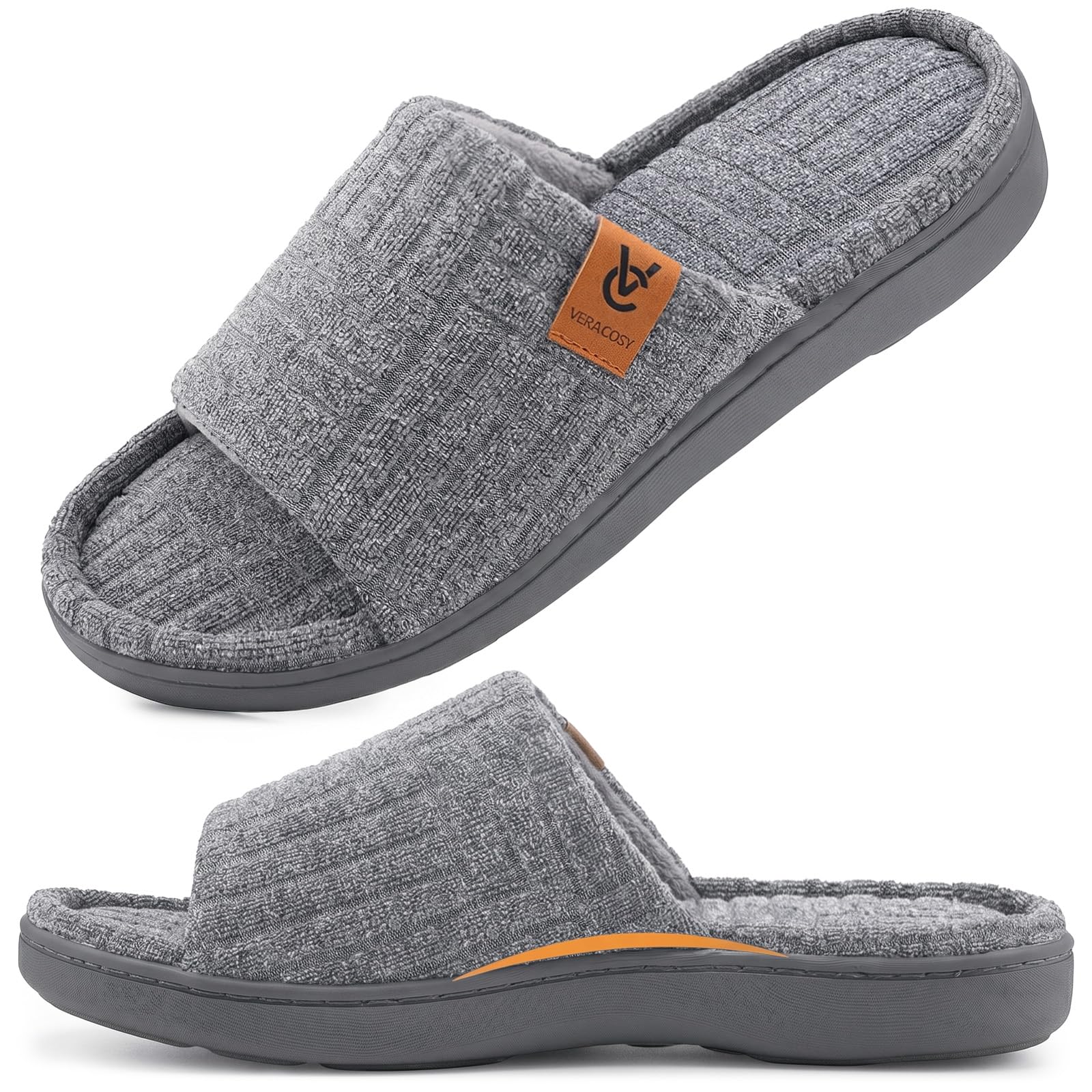 VeraCosy Ladies Open Toe Slippers