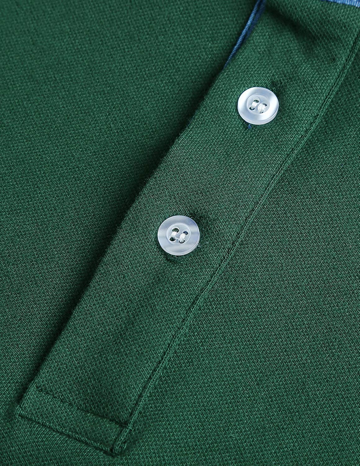 GNRSPTY Polo Manica Lunga Uomo Maglietta Denim Collare Maglia Elegante Cotone T-Shirt Golf Tennis Lavoro Camicia