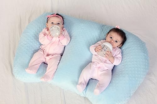 Miniatura 6 de Twin Z Pillow Blue - Lactancia materna, alimentación con biberón, tiempo boca abajo, reflujo, apoyo y embarazo! ¡Sin espuma! ¡Lo último en artículos