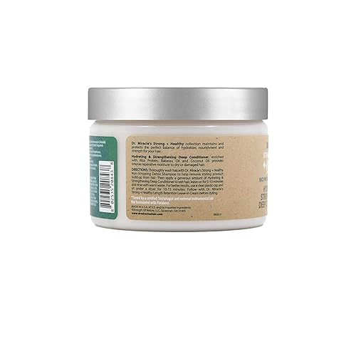 Miniatura 3 de Dr. Miracle's Acondicionador profundo hidratante y fortalecedor fuerte y saludable. Contiene aceite de coco para proporcionar una humedad intensa y
