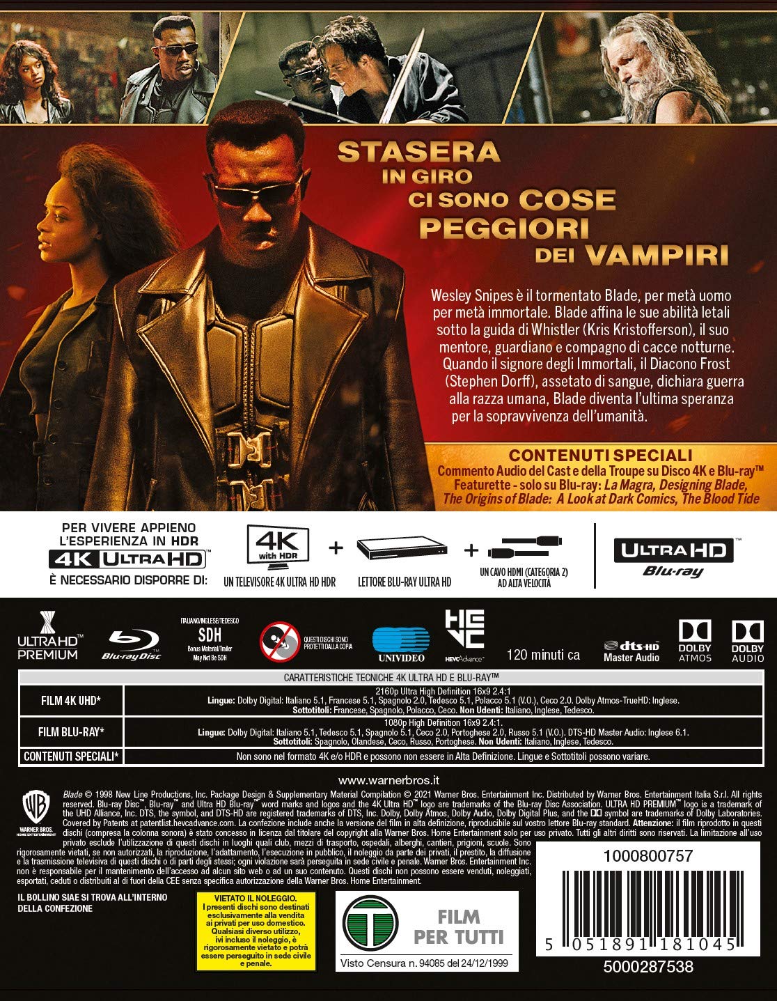 BLADE (4K Ultra HD + Blu Ray)