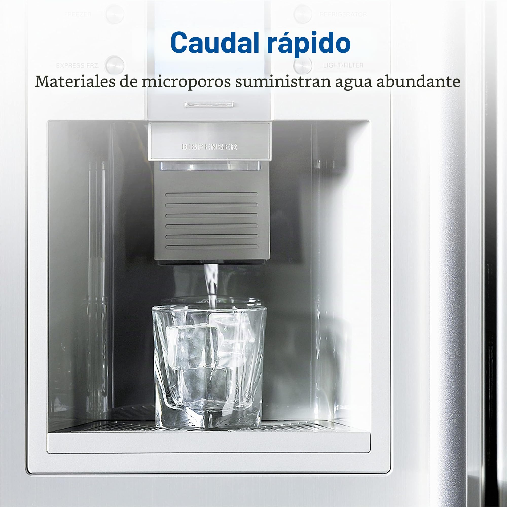 AQUA CREST 4396508 Filtros de Agua Frigorífico Compatible con Whirlpool (3) | Compatible con Whirlpool SBS002 4396508 481281729632 S20BRS SBS200SBS003 SBS001 461950271171 481281728986
