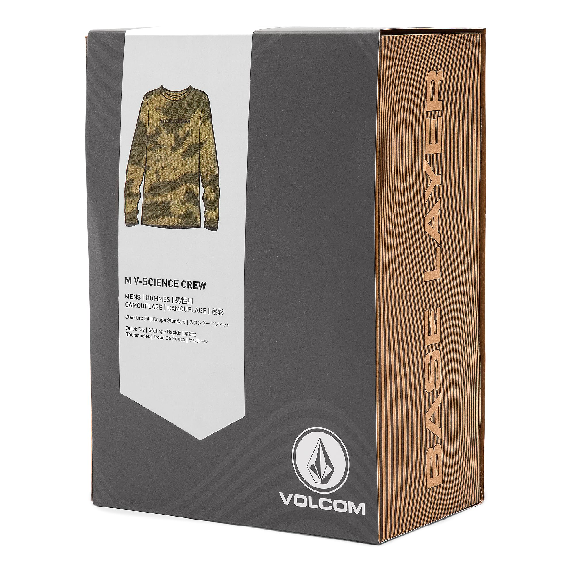 Volcom V-Science Midweight Thermal Base Layer Long Sleeve Shirt V-Science - Maglia Termica a Maniche Lunghe, Peso Medio Uomo