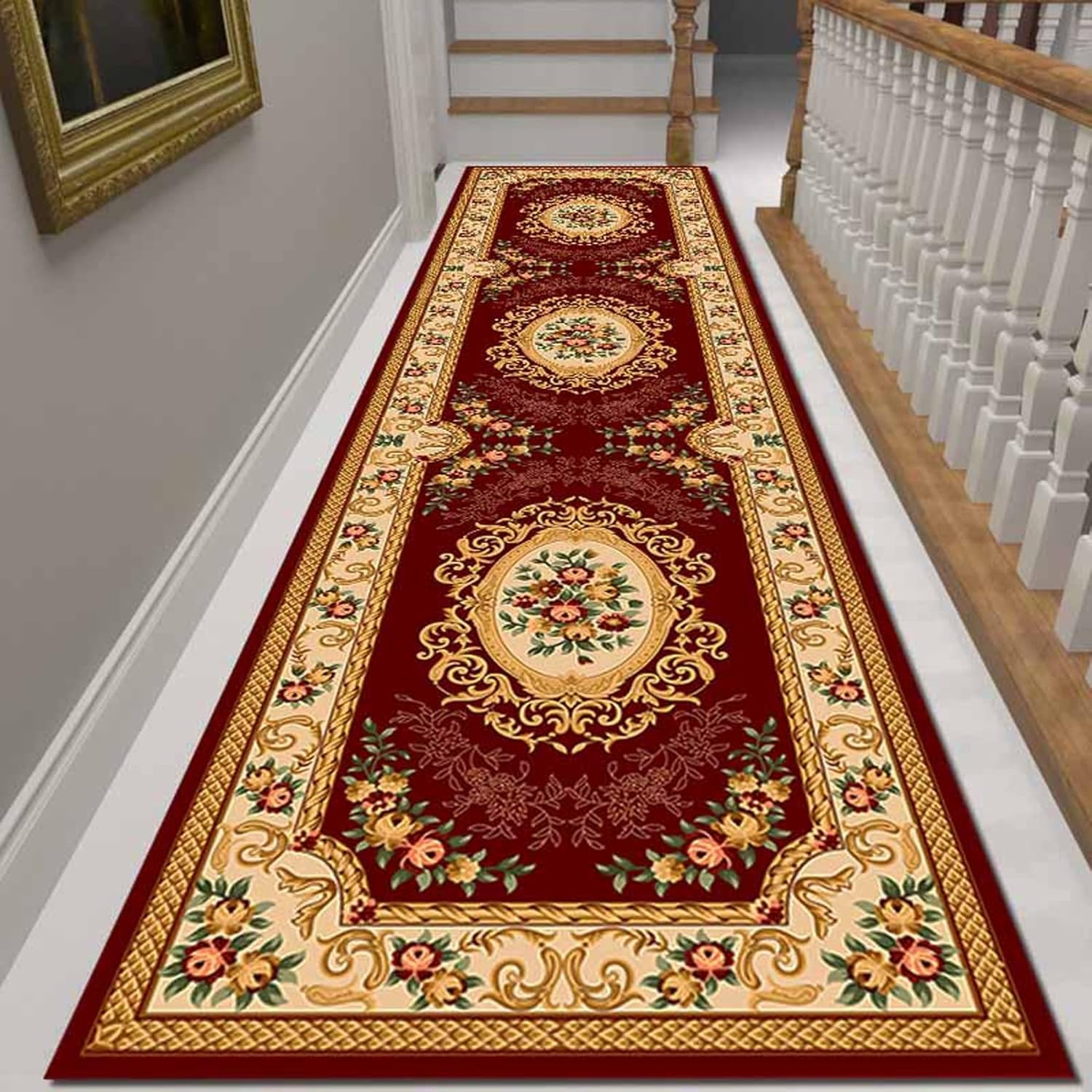 Amazon.com: Entryway Non Slip Floor Mat, 3.3x10 FT Traditional Carpets ...
